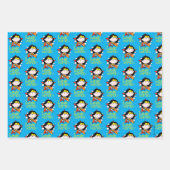 Chibi Wonder Vrouw met Lasso Inpakpapier Vel (Voorkant 2)