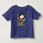 Chibi Wonder Vrouw met Lasso Kinder Shirts (Voorkant)