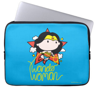 Chibi Wonder Vrouw met Lasso Laptop Sleeve
