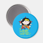 Chibi Wonder Vrouw met Lasso Magneet (Voorkant / Achterkant)