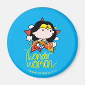 Chibi Wonder Vrouw met Lasso Magneet (Voorkant)