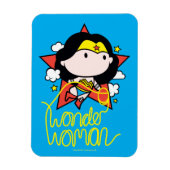Chibi Wonder Vrouw met Lasso Magneet (Verticaal)