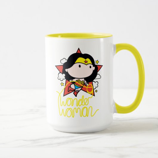 Chibi Wonder Vrouw met Lasso Mok (Rechts)