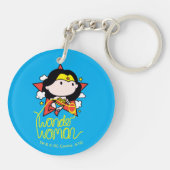 Chibi Wonder Vrouw met Lasso Sleutelhanger (Achterkant)