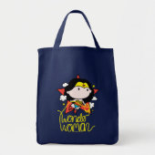 Chibi Wonder Vrouw met Lasso Tote Bag (Voorkant)