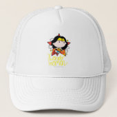 Chibi Wonder Vrouw met Lasso Trucker Pet (Voorkant)