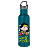 Chibi Wonder Vrouw met Lasso Waterfles (Voorkant)