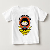Chibi Wonder Vrouw met pooldots en Logo (Voorkant)