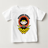 Chibi Wonder Vrouw met pooldots en Logo (Voorkant)
