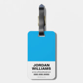 Chibi Wonder Vrouw met pooldots en Logo Bagagelabel (Achterkant verticaal)