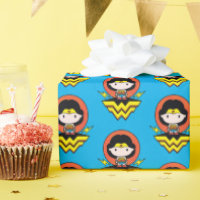 Chibi Wonder Vrouw met pooldots en Logo