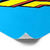 Chibi Wonder Vrouw met pooldots en Logo Poster (Hoek)