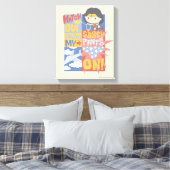 Chibi Wonder Woman | Ik heb m'n smaakpels aan. Canvas Afdruk (Insitu (Slaapkamer))