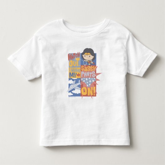 Chibi Wonder Woman | Ik heb m'n smaakpels aan. Kinder Shirts (Voorkant)