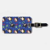 Chibi Wonder Woman, Superman en Batman Pattern Bagagelabel (Voorkant horizontaal)