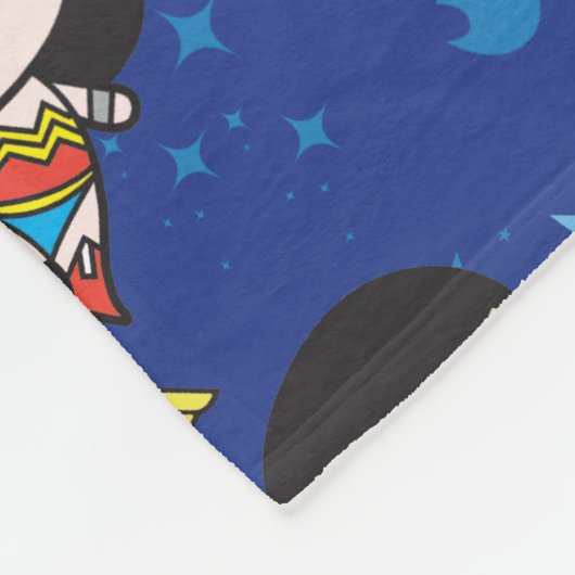 Chibi Wonder Woman, Superman en Batman Pattern Fleece Deken