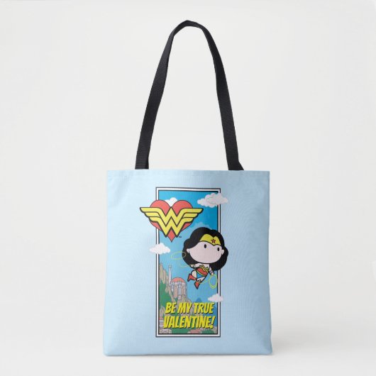 Chibi Wonder Woman - Vertel me de waarheid Valenti Tote Bag (Voorkant)
