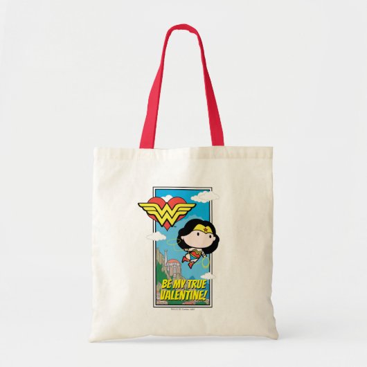 Chibi Wonder Woman - Vertel me de waarheid Valenti Tote Bag (Voorkant)