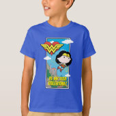 Chibi Wonder Woman - Wees mijn ware Valentijn T-shirt (Voorkant)