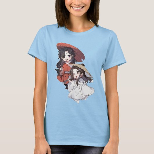 Chibi Xie Lian & Hua Cheng - T-shirt (Voorkant)