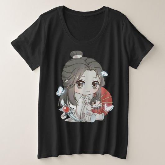 Chibi Xie Lian Tgcf Grote Maat T-shirt (Design voorkant)