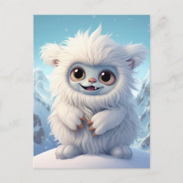 Chibi Yeti-Briefkaart Briefkaart