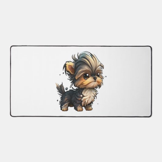 Chibi Yorkshire Terrier Bureaumat (Voorkant)
