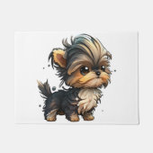 Chibi Yorkshire Terrier Deurmat (Voorkant)