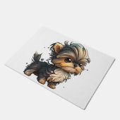 Chibi Yorkshire Terrier Deurmat (Schuin)