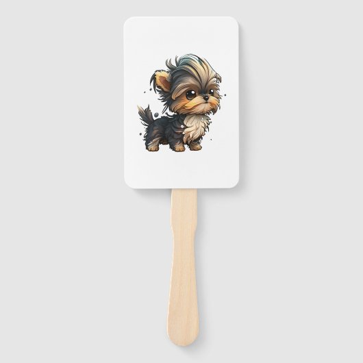 Chibi Yorkshire Terrier Handwaaier (Voorkant)