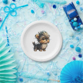 Chibi Yorkshire Terrier Papieren Bordje (Feest)