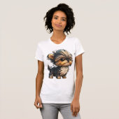 Chibi Yorkshire Terrier T-shirt (Voorkant volledig)
