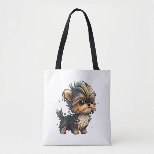 Chibi Yorkshire Terrier Tote Bag (Voorkant)