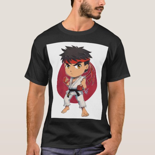 Chibi Zwervende Martial Artist T-shirt (Voorkant)