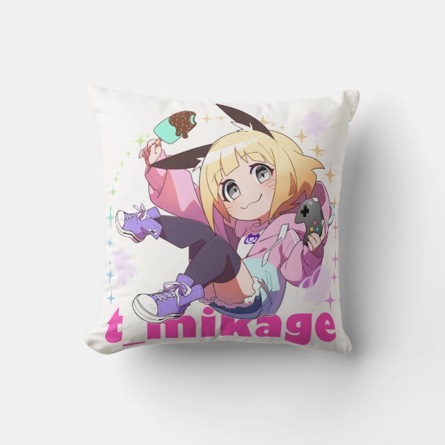 Chibikage Throw Pillow クッション Kussen (Voorkant)