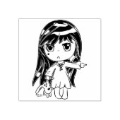 Chibi's parelmoervlinder rubberstempel (Afrduk)