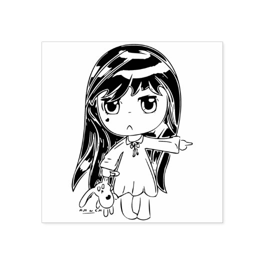 Chibi's parelmoervlinder rubberstempel (Afrduk)