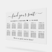 Chic 12 Table Wedding Seating Acryl Bord (Hoek)