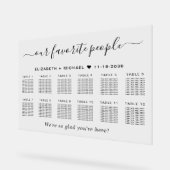 Chic 12 Tafel Onze Favoriete Mensen Trouwstoelen Acryl Bord (Hoek)