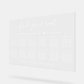 Chic 12 Tafel Witte Trouwzitting Acryl Bord (Hoek)