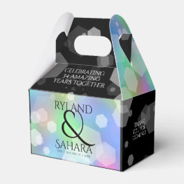 Chic 14th 24th 34th Opal Wedding Jubileum Bedankdoosjes