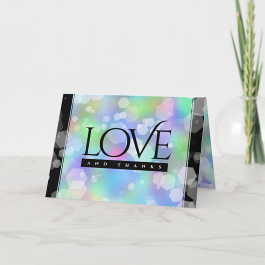 Chic 14th 24th 34th Opal Wedding Jubileum Bedankkaart (Voorkant)