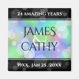 Chic 14th 24th 34th Opal Wedding Jubileum Magneet