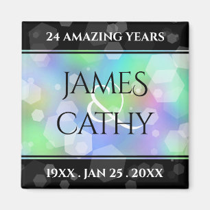 Chic 14th 24th 34th Opal Wedding Jubileum Magneet