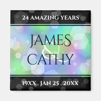 Chic 14th 24th 34th Opal Wedding Jubileum Magneet