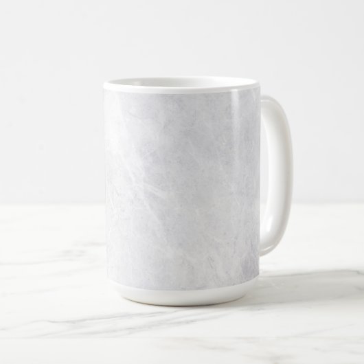 Chic 15 oz Classic Mug with White Marble Pattern Koffiemok (Voorkant rechts)