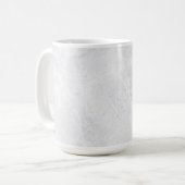 Chic 15 oz Classic Mug with White Marble Pattern Koffiemok (Voorkant links)
