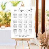 Chic 16 Tafel Trouw Stoelenindeling Poster