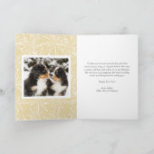 Chic 2022 Gold Glitter Happy Nieuwjaarsfoto Feestdagen Kaart (Binnen)