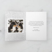 Chic 2022 Silver Glitter Happy Nieuwjaarsfoto Feestdagen Kaart (Binnen)